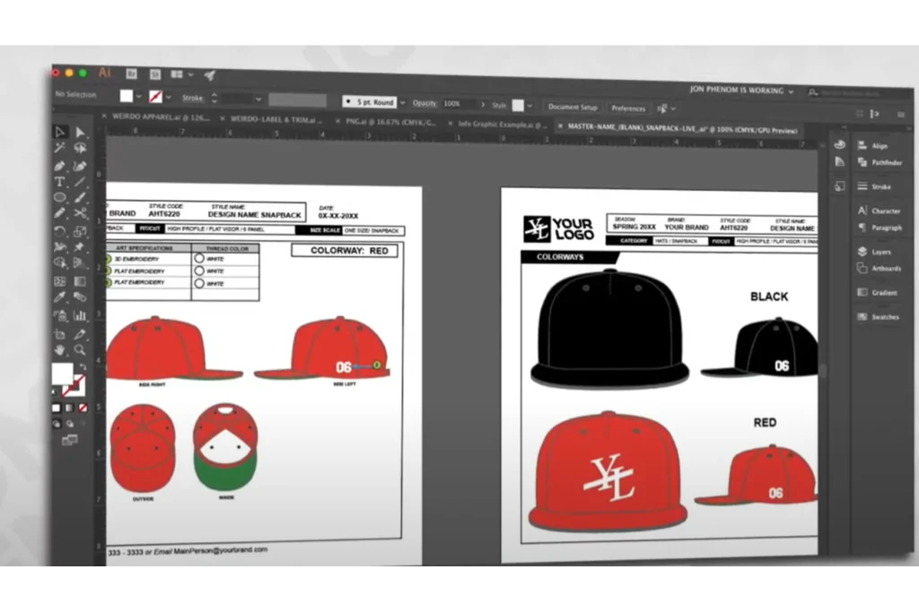 concept and design your hat logo